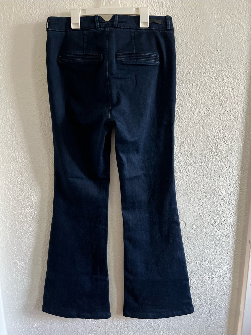 PAIGE Dark Navy Stretch Trousers - Picture 2 of 13